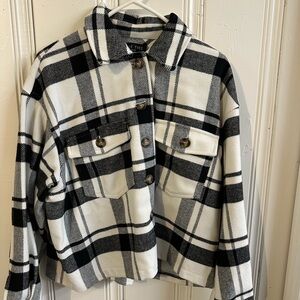 Forever 21 Black and White Utility Jacket